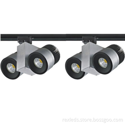 High Power 2500lm Led Track Lighting Fixtures, 30w Ip20 Led Track Light For Office Rex-tr12